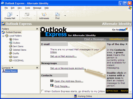 comcast outlook express 6